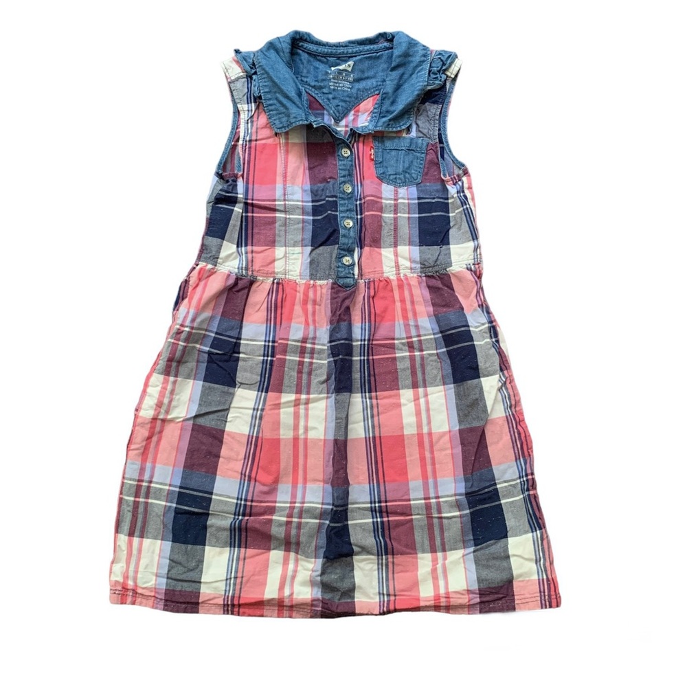 Levi’s Kids Plaid Sleeveless Dress
